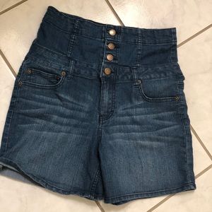 High Waisted Denim Shorts